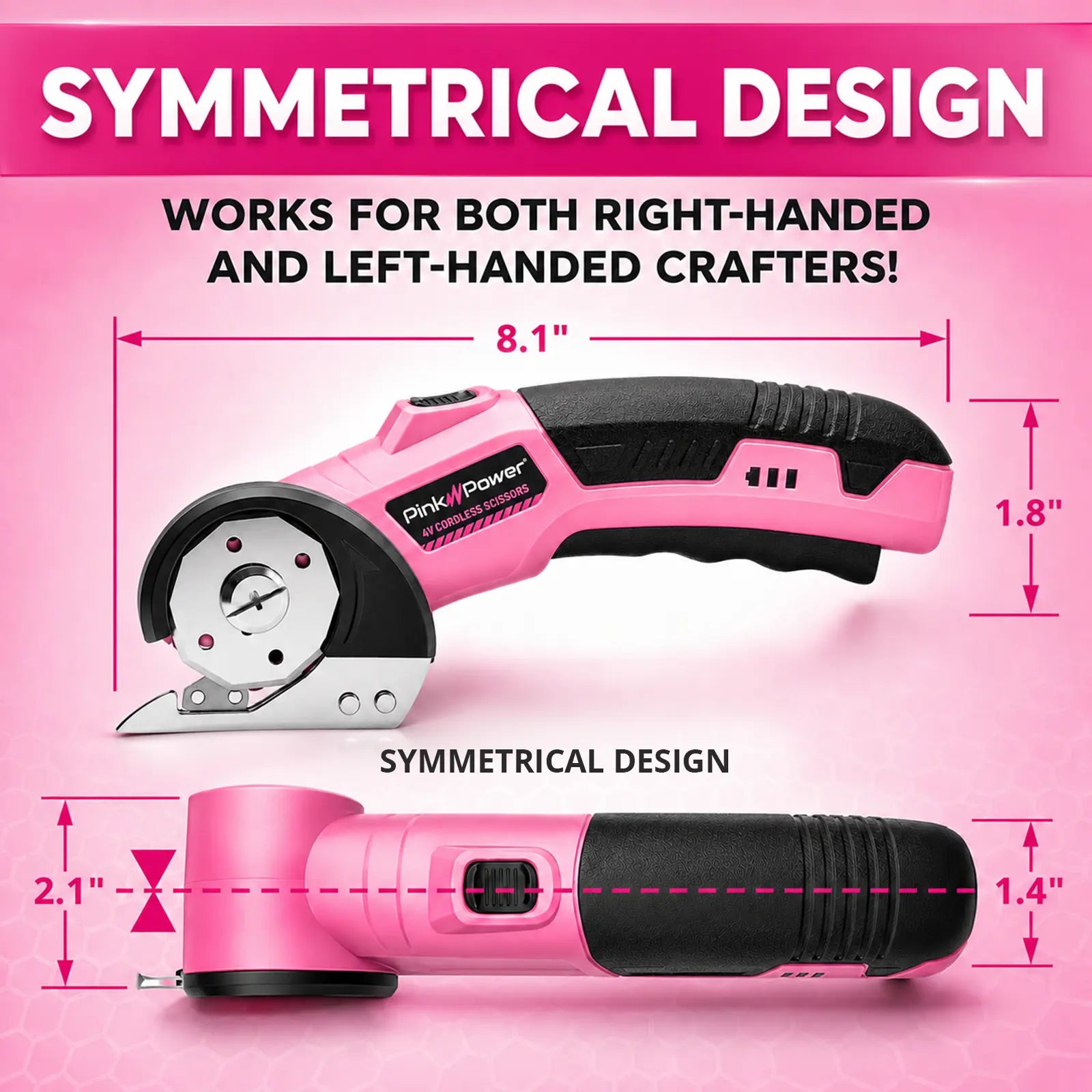 CORDLESS SCISSORS WITH ROUND BLADE