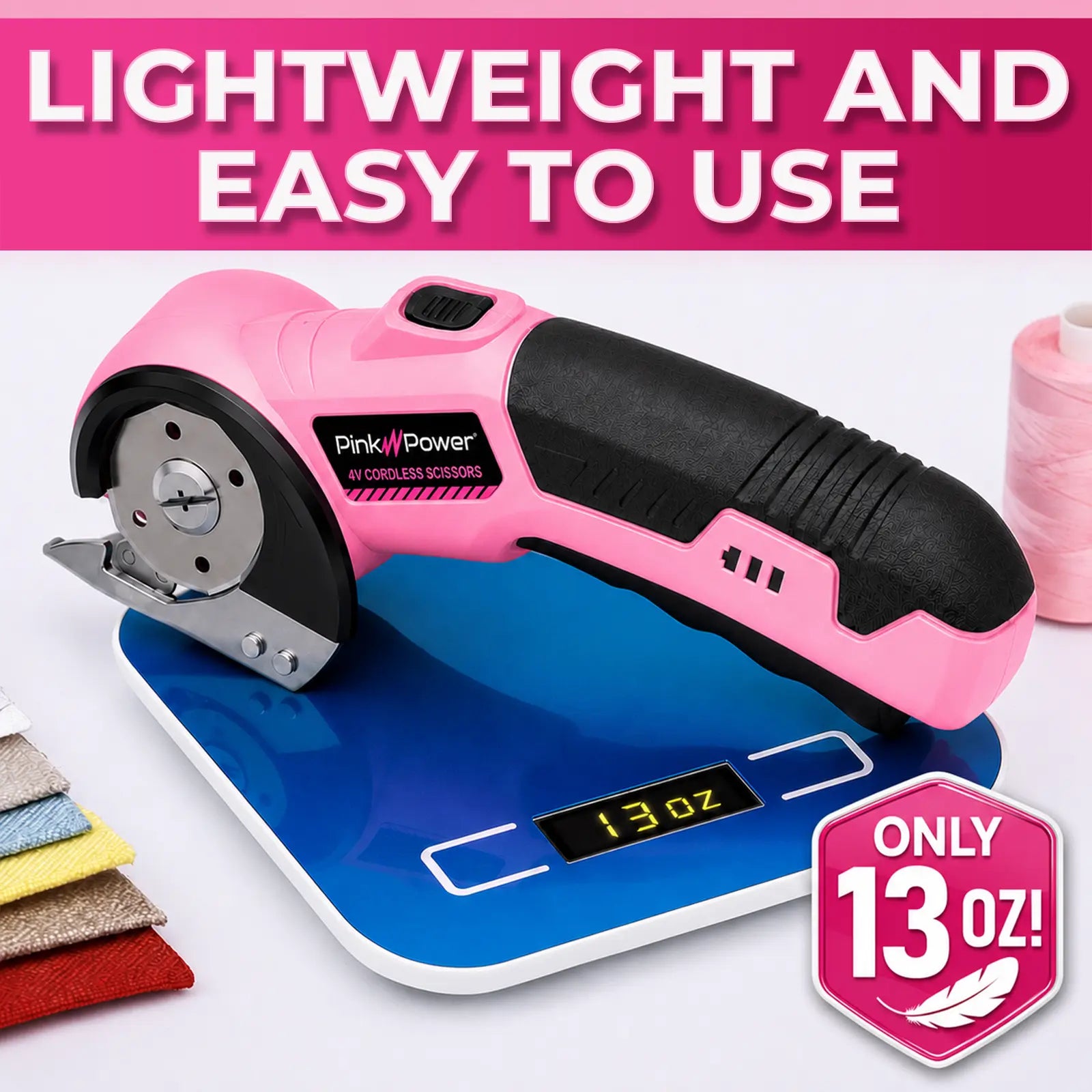 CORDLESS SCISSORS WITH ROUND BLADE