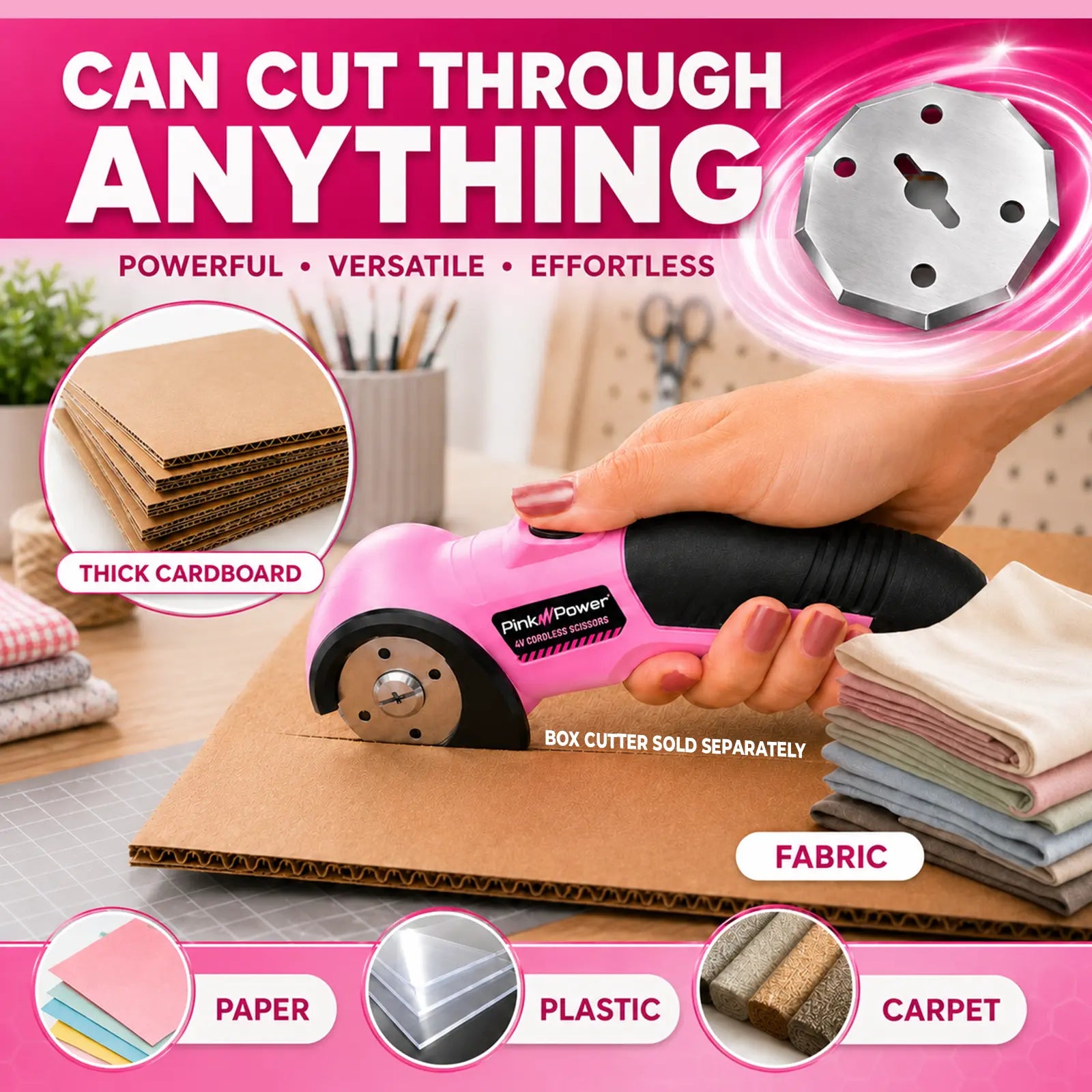 ROUND BLADES FOR CORDLESS SCISSORS