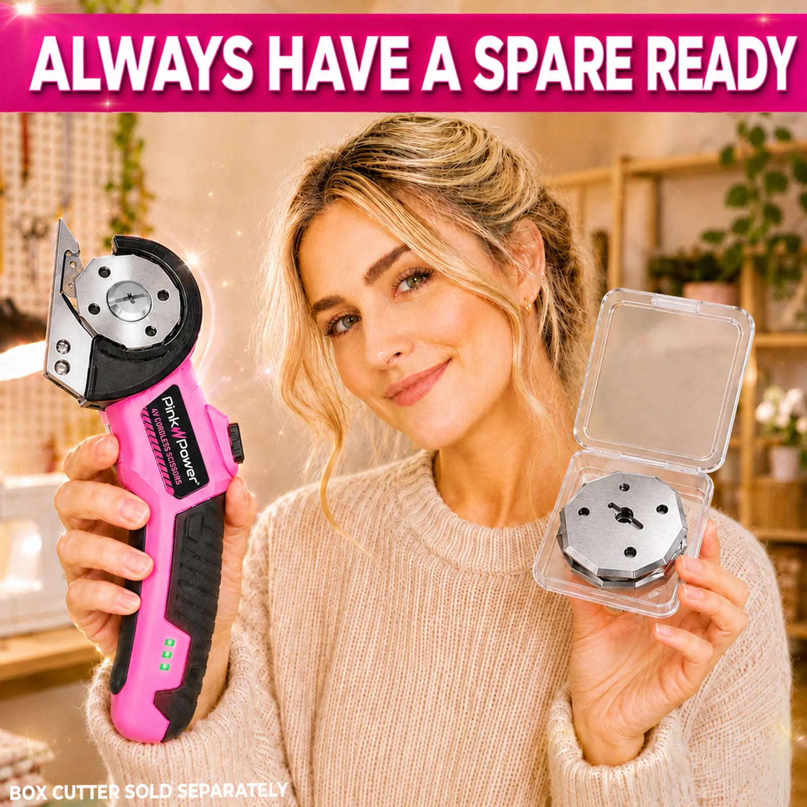 ROUND BLADES FOR CORDLESS SCISSORS