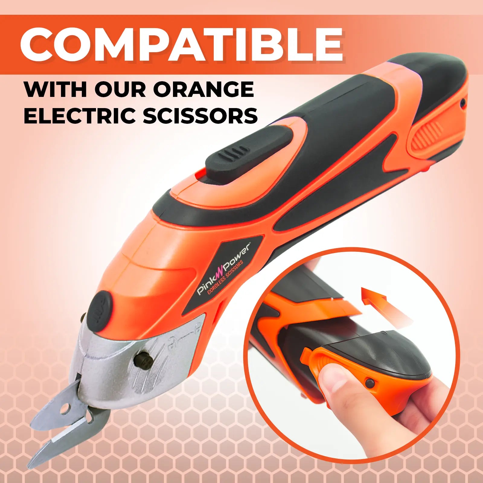 4-VOLT ORANGE REPLACEMENT BATTERY FOR CORDLESS SCISSORS