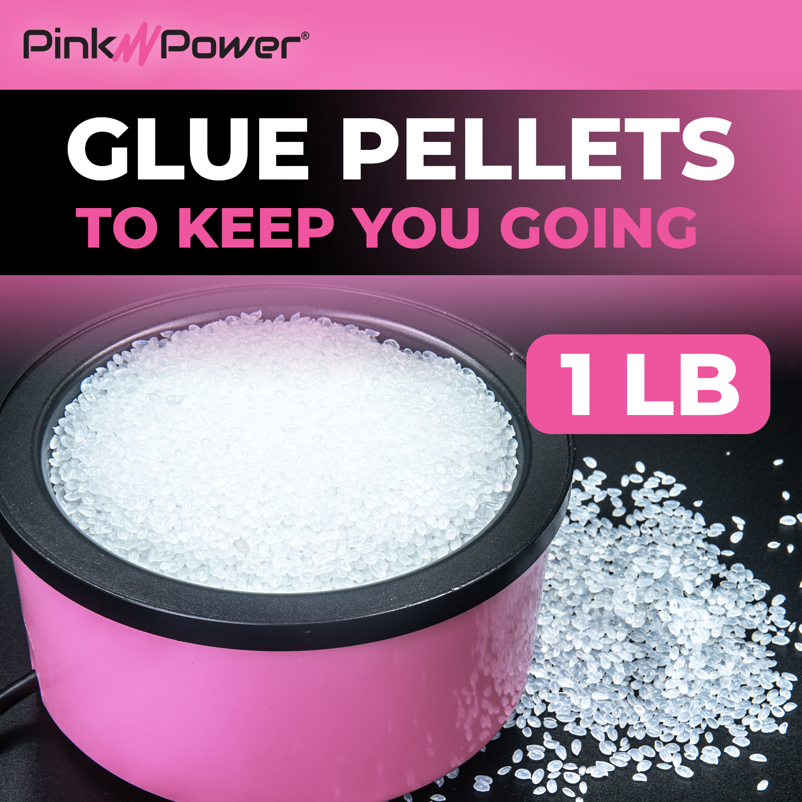 Electric Hot Glue Pot with Pellets