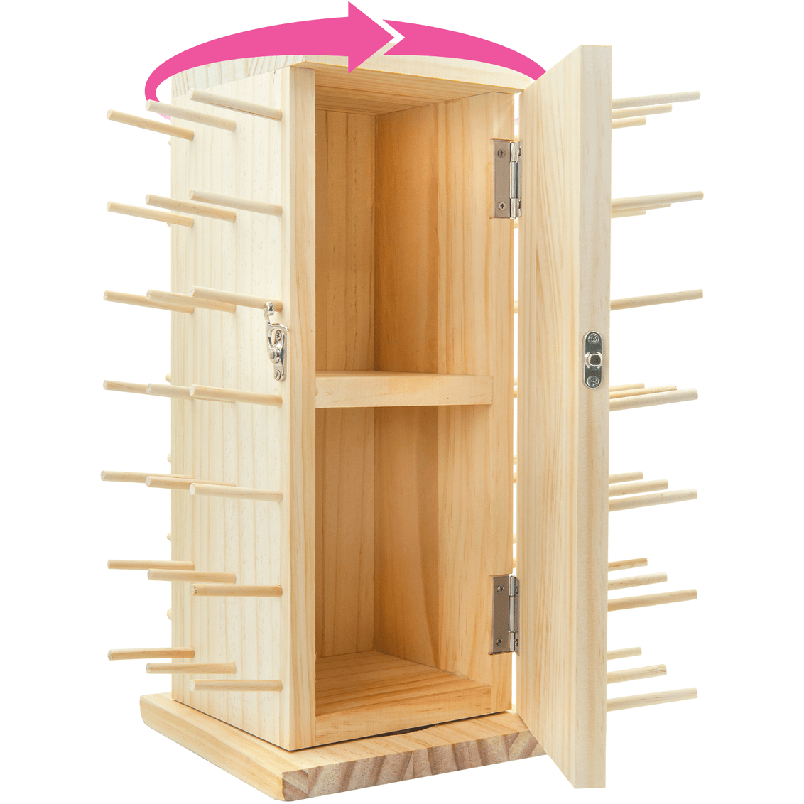 84-Spools Full Rotating Storage Rack – Pink Power