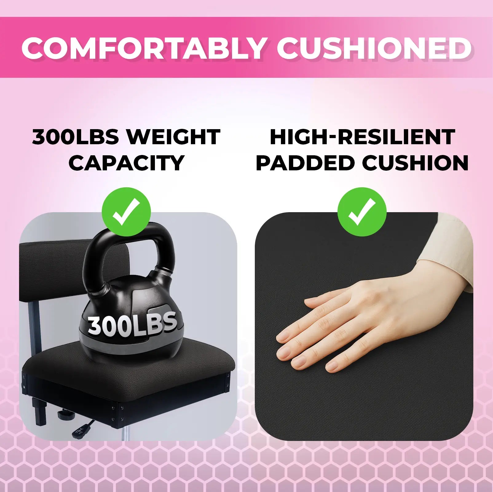 Black Sewing Chair with Storage