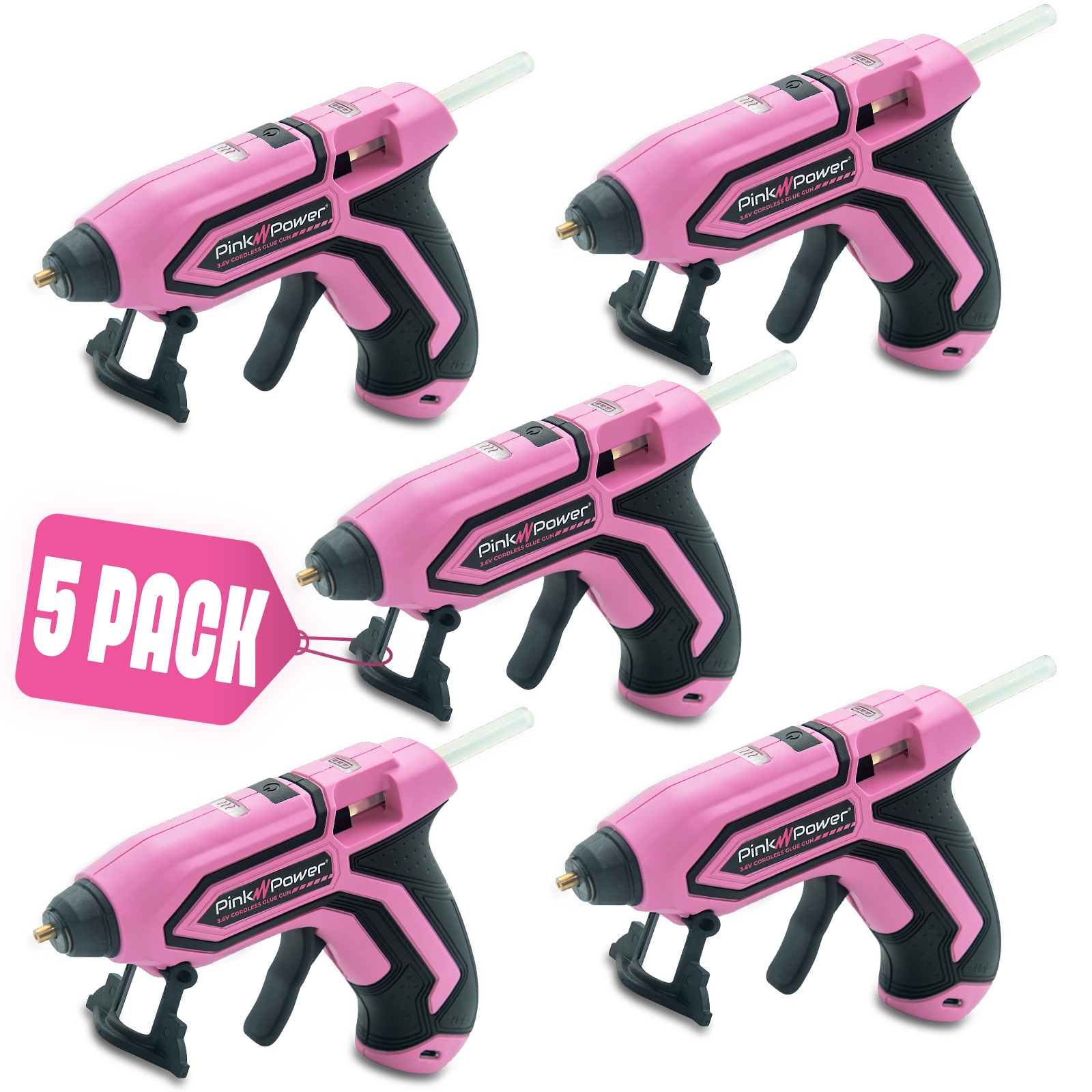 Cordless Glue Gun - PINK