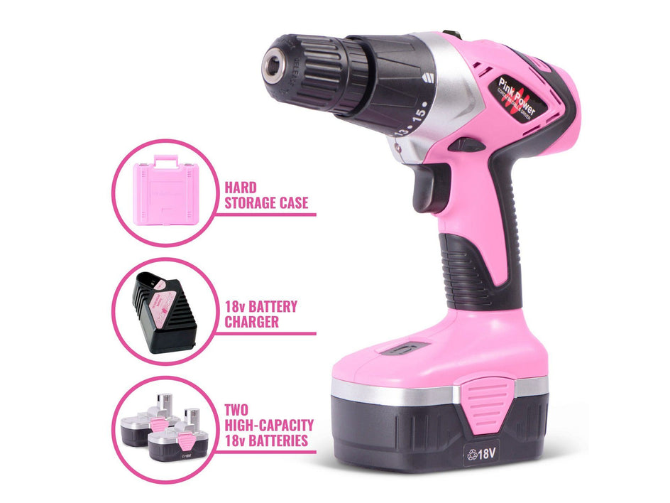 Pink Power Drill components 