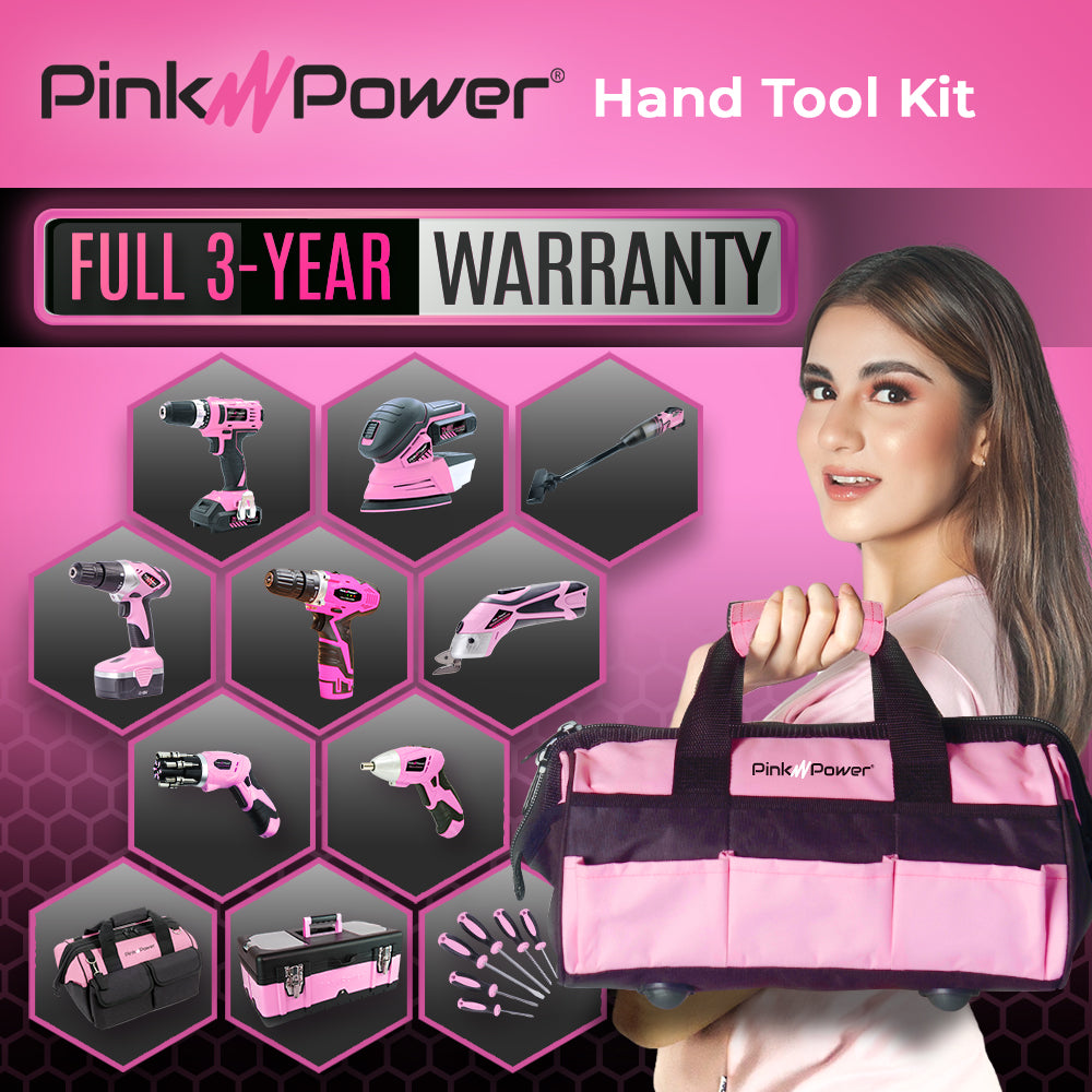 PP206 HAND TOOL KIT Pink Power 