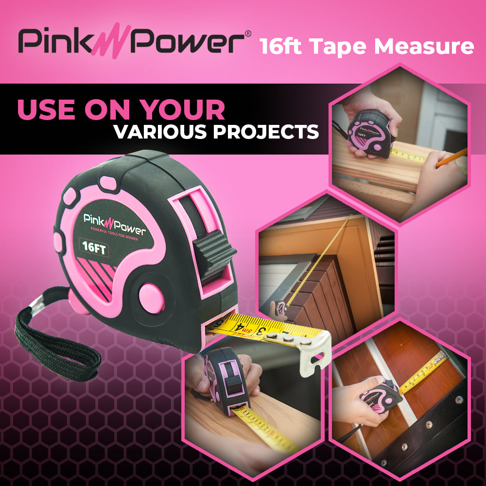 Iit 88430 Ladies Pink 16-Feet Tape Measure