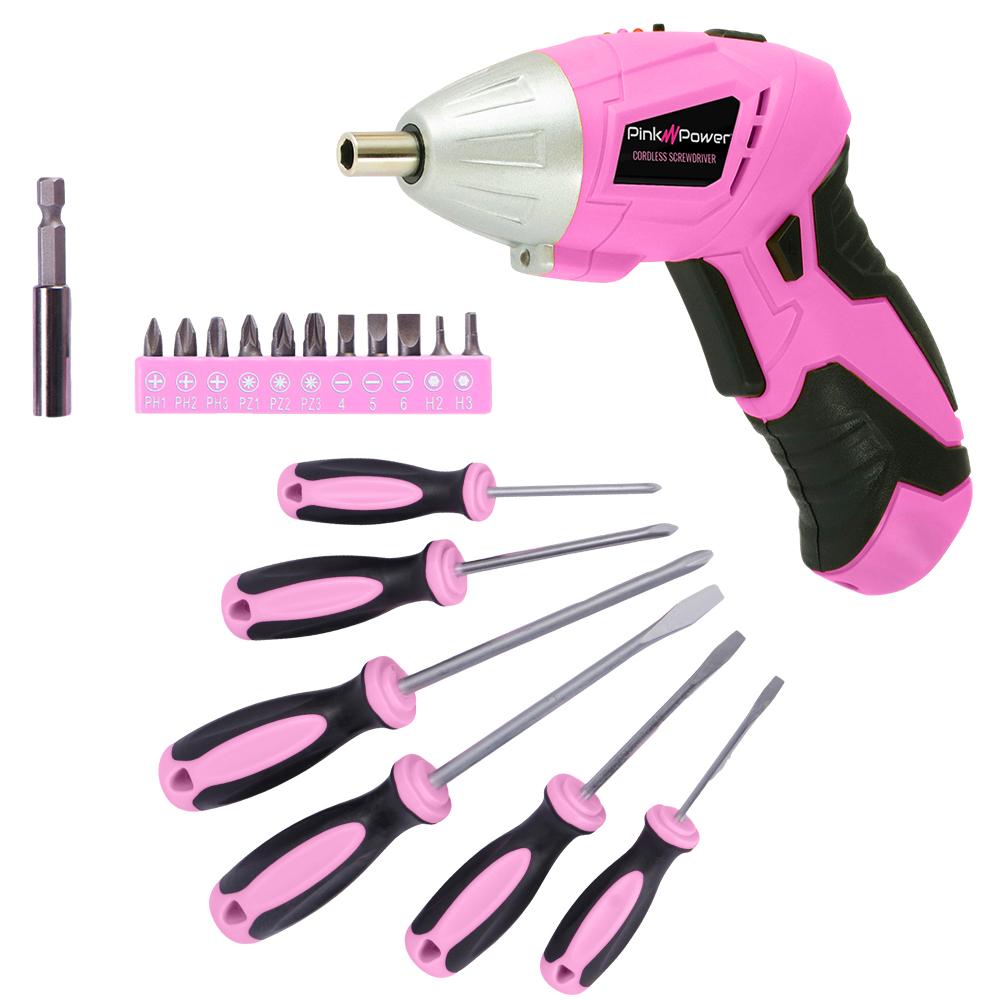 Forladt offer Forestående 6-Piece Magnetic and Electric Screwdriver Bundle | Pink Power
