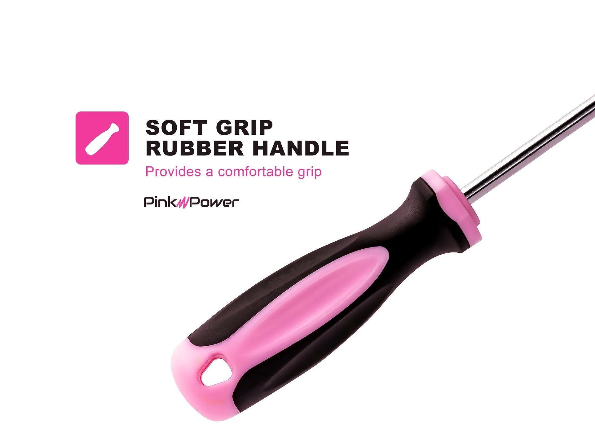 PP6SD 6-Piece Magnetic Screwdriver Set | Pink Power