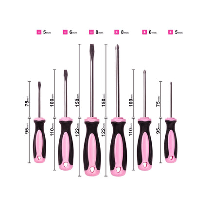 6-PIECE MAGNETIC SCREWDRIVER AND 16