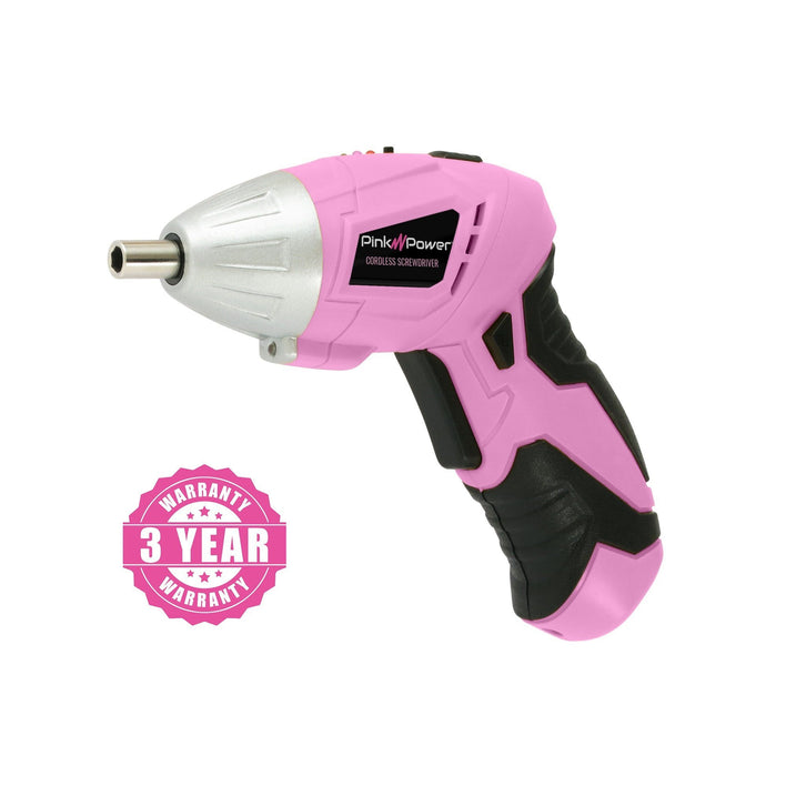 PP481 3.6-Volt Lithium-Ion Cordless Screwdriver Kit | Pink Power